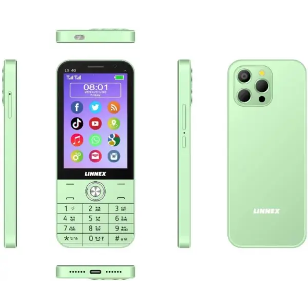 393406_800X800 Linnex LX 4G+ Feature Phone with Dual SIM