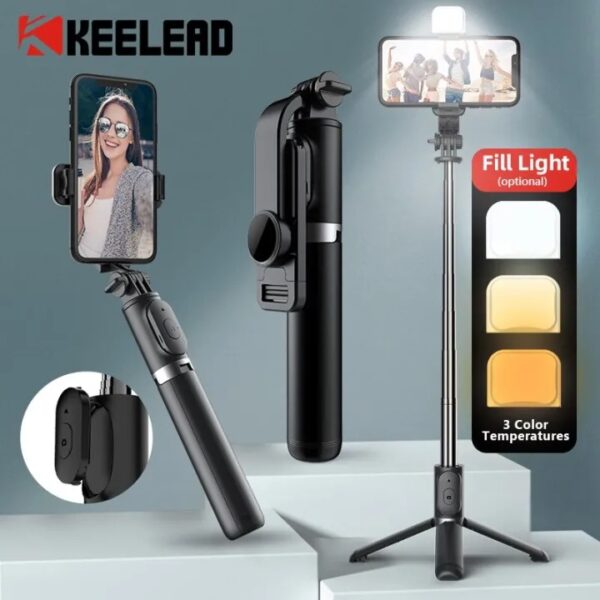 Q07 Bluetooth Selfie Stick with Light
