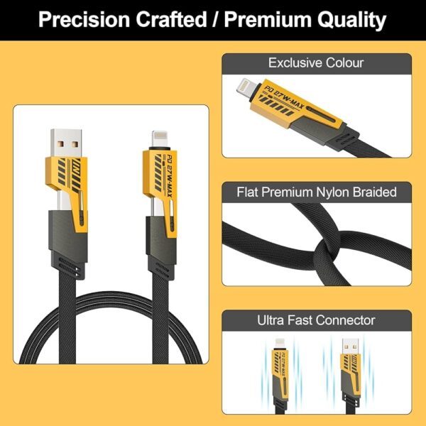 Helio Fast Pro Charging 4-In-1 Data Cable