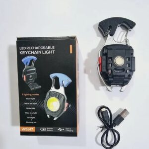 W5147 LED Rechargeable Keychain Light With Lighter