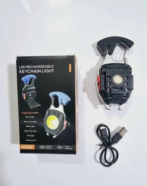 W5147 LED Rechargeable Keychain Light With Lighter